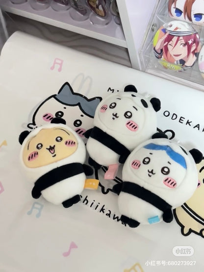 Chiikawa 吉伊卡哇｜Panda Mascot熊猫毛绒玩偶挂件/包挂｜约H110×W85×D40mm