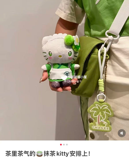 Sanrio｜Matcha Mascot Pouch Plush Keychain｜5.0 x 10.0 x 14.0cm approx.