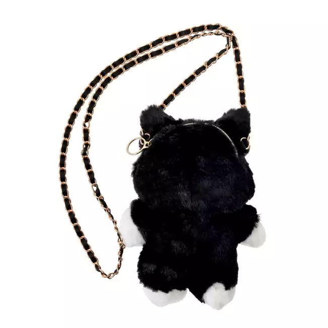 Disney迪士尼｜ Fluffy Pochette Shoulder Bag - Pinocchio Cat Figaro《匹诺曹》费加罗猫毛绒链条包/斜挎包/手提包｜约21×15×10.5cm