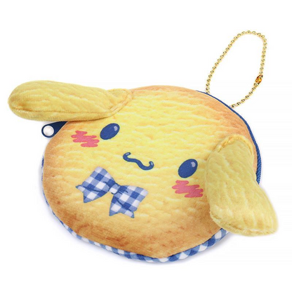 Sanrio三丽鸥｜Morinaga × Sanrio Collaboration Biscuit &amp; Pouch森永联名饼干+饼干造型零钱包挂件/正反面都可爱｜约幅11×奥行4×高さ11cm【25.07】