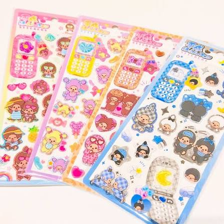 Monchhichi｜Heisei Happy Phone Sticker｜ 200x90x1mm approx.