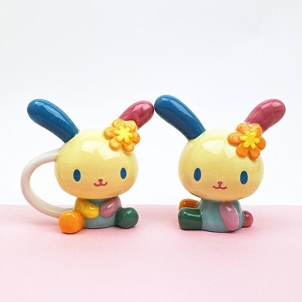Sanrio｜Usahana Die-Cut Mug Cup｜10.9cm x 12cm x 7.7cm approx.