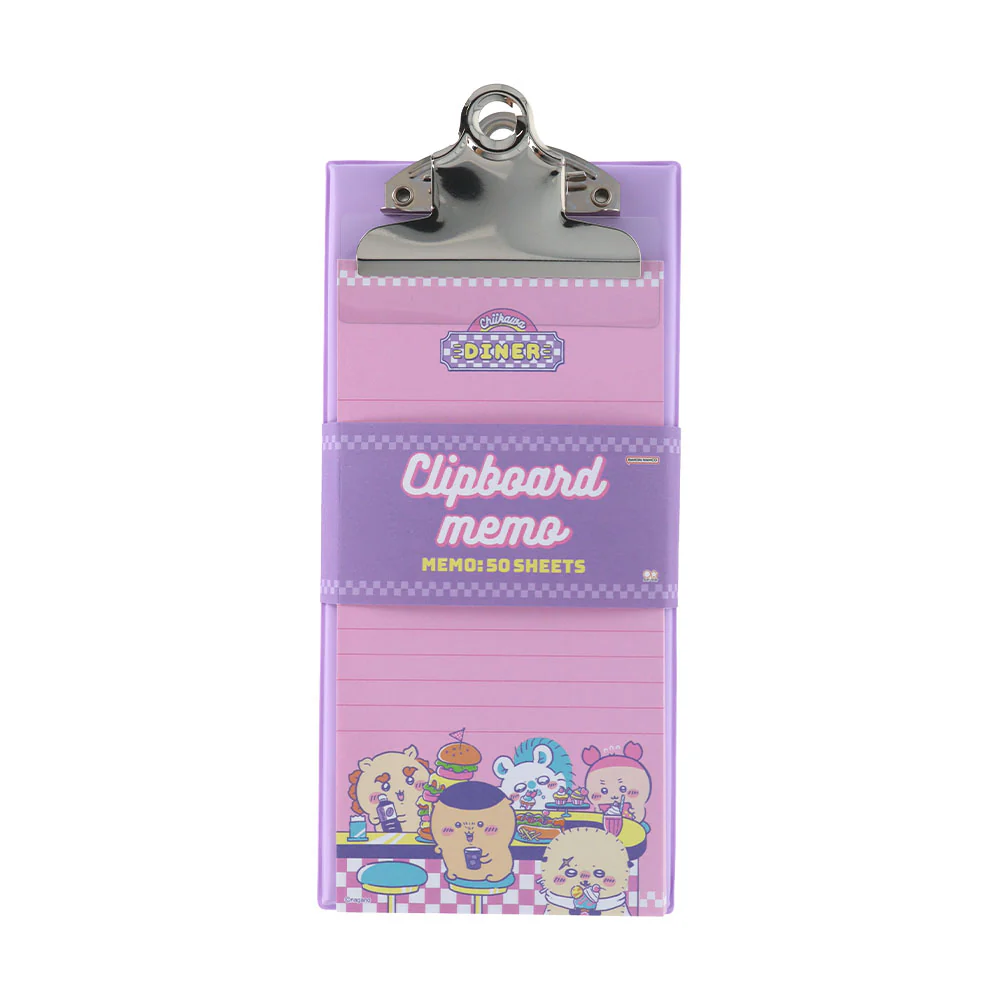 chiikawa｜DINER Mini Clipboard Memo｜50 sheets