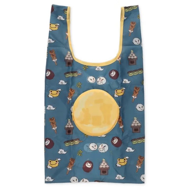 Pickles the Frog｜Tsukimi Eco Shopping Tote Bag｜H61×W32×D17cm approx.