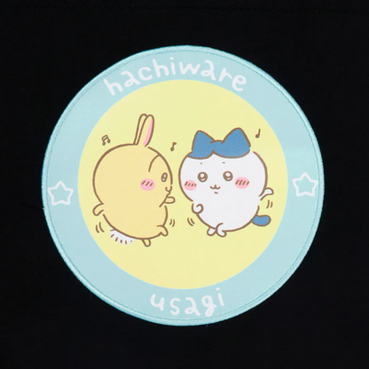 Chiikawa 吉伊卡哇｜黑色双肩单间两用抽绳束口包/背包｜约H370 x W410 x D130mm