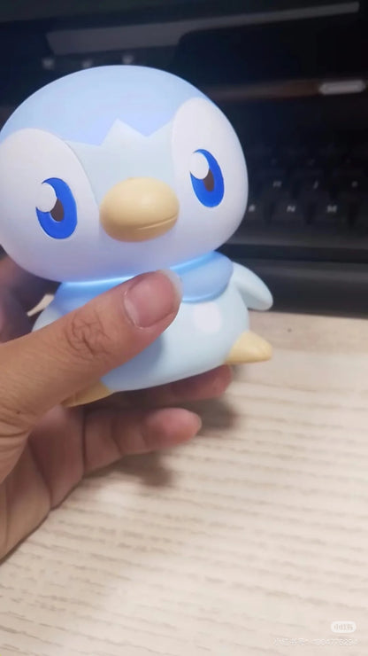 Pikachu皮卡丘｜Takara Tomy Pokemon-Pokepeace Puni Kyun Light - Piplup 宝可梦软软捏捏多段变光波加曼小夜灯｜约15 x 15 x 10cm