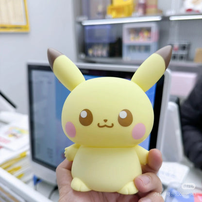 Pikachu皮卡丘｜Takara Tomy Pokemon-Pokepeace Puni Kyun Light 宝可梦软软捏捏多段变光皮卡丘小夜灯｜约15 x 15 x 10cm
