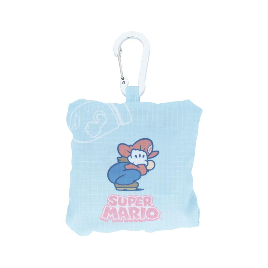 Nintendo｜Super Mario Brothers Eco Shopping Bag With Carabiner｜100×100×30mm approx.