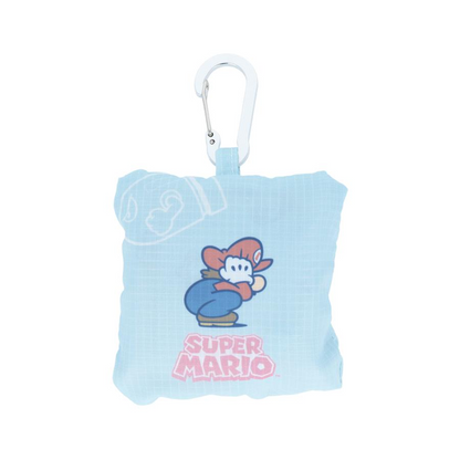 Nintendo｜Super Mario Brothers Eco Shopping Bag With Carabiner｜100×100×30mm approx.