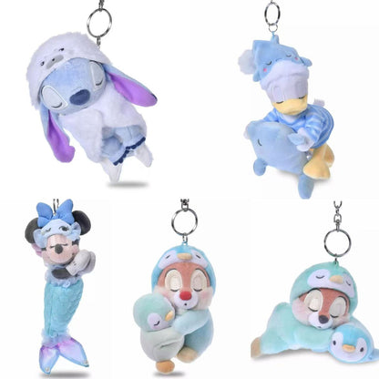 Disney｜Pajama Style Sea Otter Mascot Holder /Plush Keychain｜12.5×16×8cm approx.