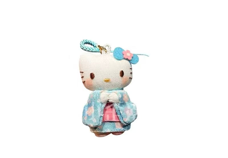 Sanrio｜Kimono Hello Kitty Phone Charm /Plush Keychain｜40×160mm approx.