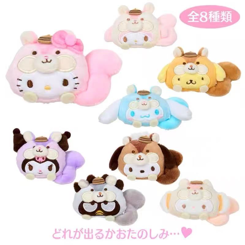 Sanrio｜Squirrel series Characters Plush Badge mystery bag/blind box/All 8 types｜1pcs