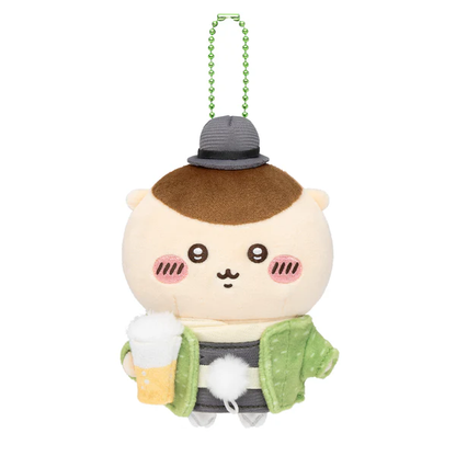 chiikawa｜Otaru Limited Edition Retro Mascot Holder /Plush Keychain｜H140 x W90 x D50 mm approx.