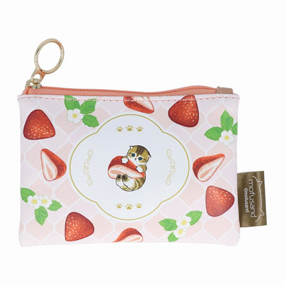 Mofusand｜Mini Flat Pouch - Fruit Cat｜W120×H90×D10mm approx.