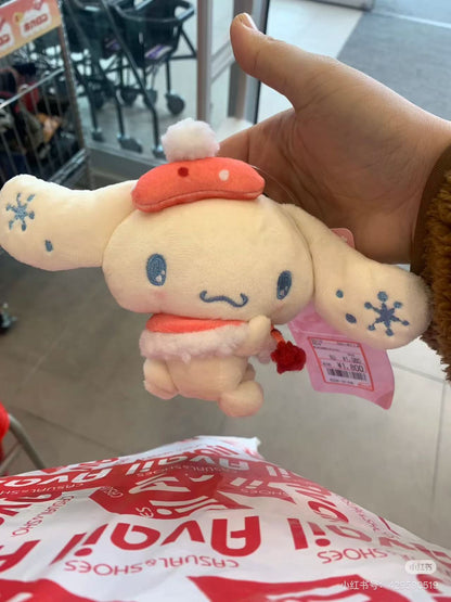 Sanrio三丽鸥｜avail圣诞限定水红色斗篷毛绒玩偶挂件/包挂