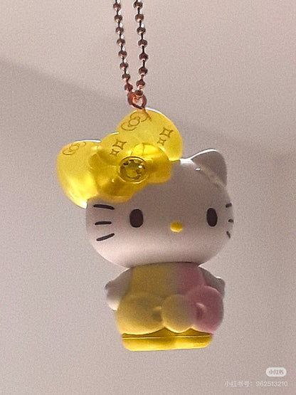 HelloKitty凯蒂猫｜Birthday 50th The Fashionable Ribbons Sanrio Blindbag 50周年生日限定彩虹水钻蝴蝶结吊饰挂件盲盒/全8种｜1枚入