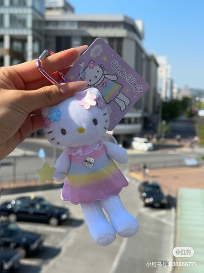 HelloKitty｜Style Up Mascot Holder /Plush Keychain｜H14.7 × W7.0 × D4.2 cm approx.