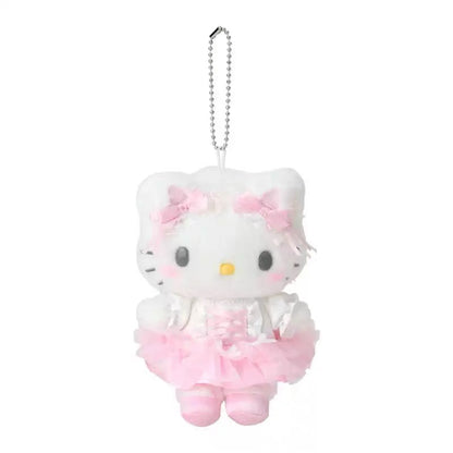 【limit 1】Sanrio｜White Cat Ballerina Mascot Holder /Plush Keychain｜9.5 x 6 x 13cm approx.
