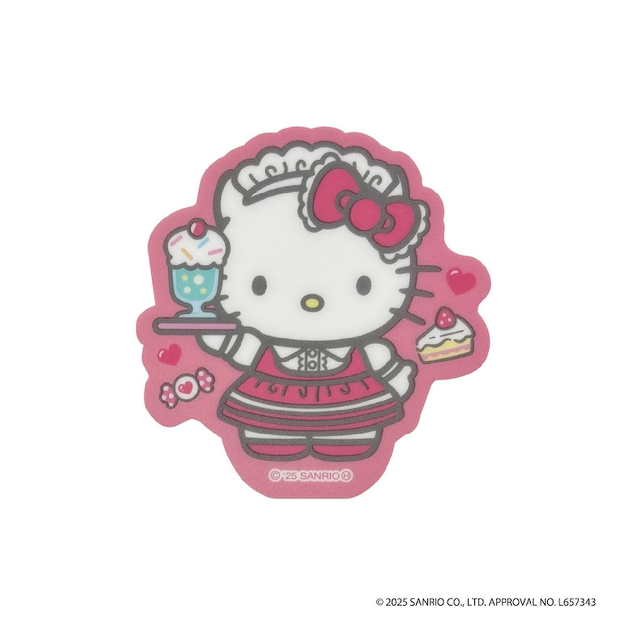Hello kitty｜Lolita Fashion PVC Sticker｜H63xW63mm approx.