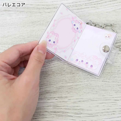 Q-LiA｜Heisei Retro Magical Berry Berry Kamio Mini Sticker Book Keychain｜80×60×8mm approx.