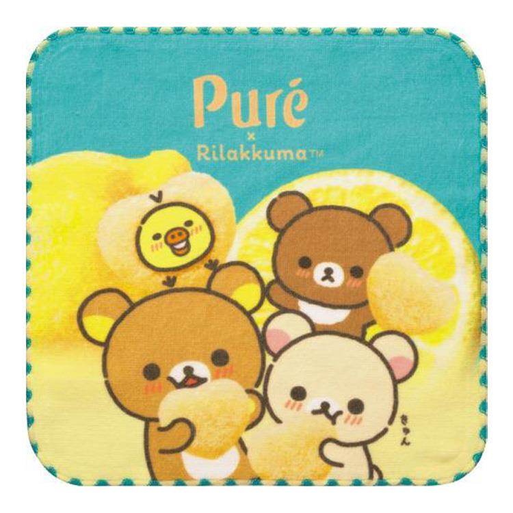 Rilakkuma｜Pure Gummy Mini towel｜25 x 25cm approx.