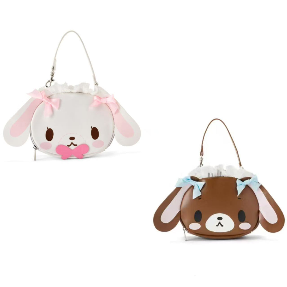 Sanrio｜GRL Collaboration Head Dress SugarBunnies Face Mini Makeup Pouch｜11.5 x 15.5 x 4.5cm approx.