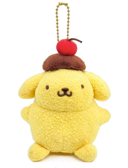 Sanrio｜Pompompurin 30th Anniversary Mascot Holder /Plush Keychain｜12.5×10×8cm approx.