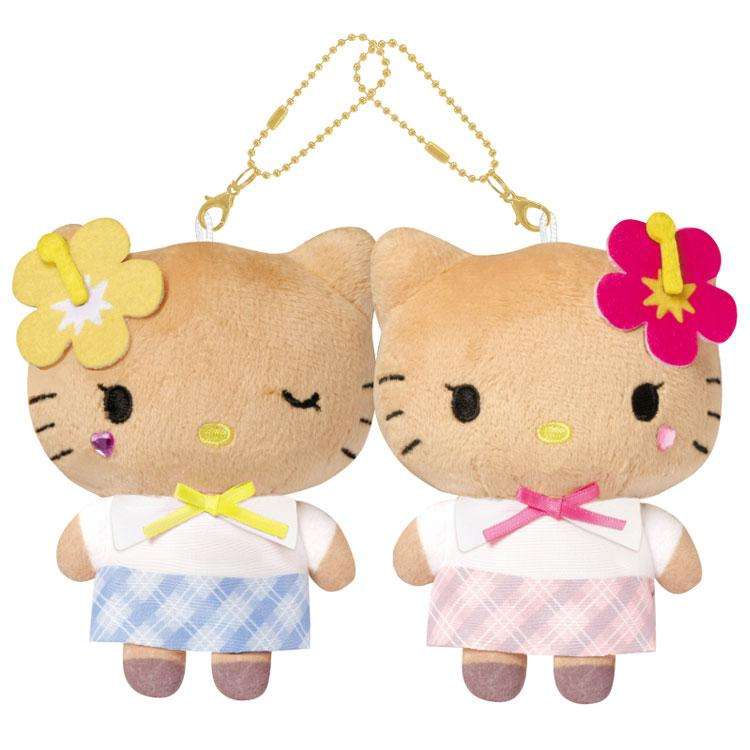 Sanrio｜Hello Kitty &amp; Mimmy Nico Mascot Holder /Plush Keychain｜H180 x W160 x D70mm approx.