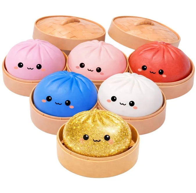 Lucky Bao｜Squeeze&amp; Collect Mystery Squishy Dumpling mystery bag/blind box/All 6 types｜1pc