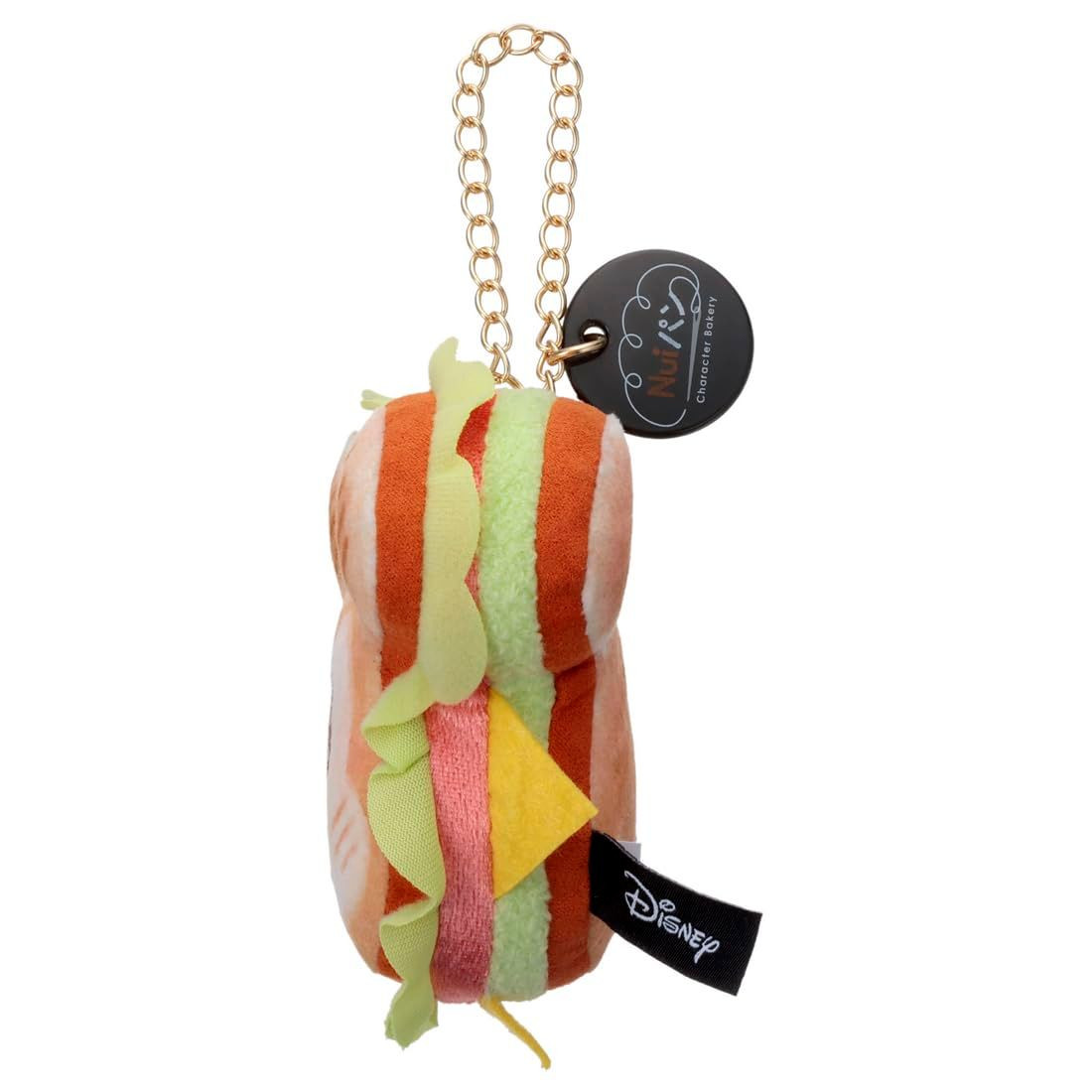 Disney｜Nui Bread Sandwich Mascot Holder /Plush Keychain｜4.0 x 12.0 x 10.0cm approx.