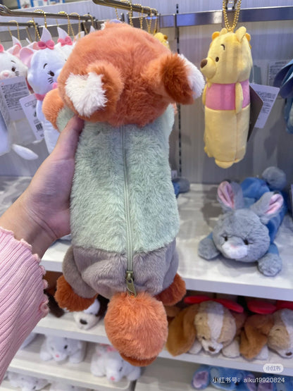 Disney迪士尼｜Fluffy Plush Pen Case - Zootopia / Nick Wilde疯狂动物城巨好摸/趴趴大容量笔袋/收纳袋｜約11×17×30cm
