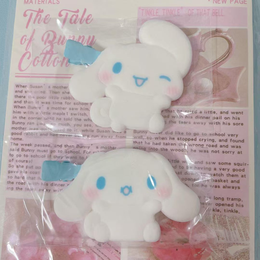 Sanrio｜Cinnamoroll Plump Cheeks Secret Hair Clip mystery bag/blind box/All 8 types｜1pcs