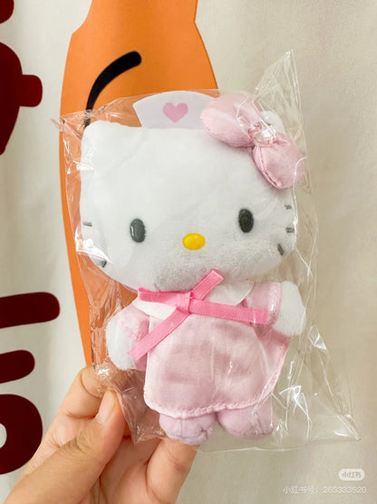 HelloKitty｜Sanrio Nurse Mascot Holder /Plush Keychain｜120×85×65mm approx.
