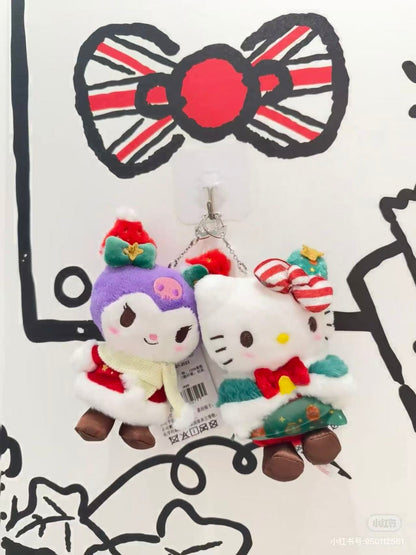 Sanrio｜Christmas Mascot Holder /Plush Keychain｜13×7×17cm approx.