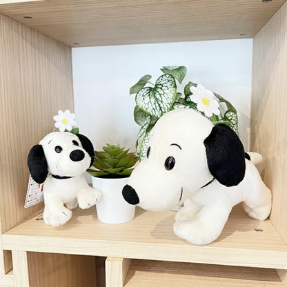 Snoopy｜Peanuts First Snoopy Keychain Mascot Plush Toy75周年限定头顶花花史努比毛绒玩偶挂件/包挂｜12cm×7cm×4cm approx.