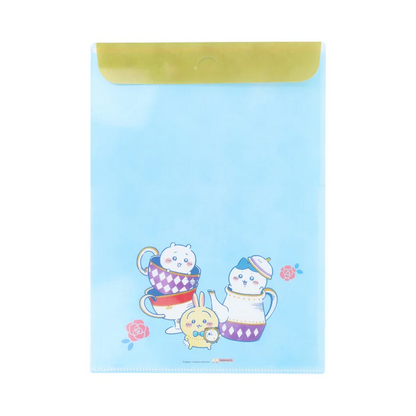 Chiikawa 吉伊卡哇｜Wonder tea time爱丽丝梦游仙境下午茶系列透明信封+文件夹套装｜H310 x W220 x D1mm