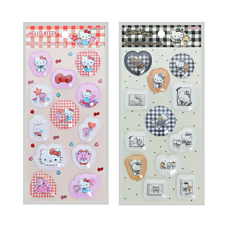 Sanrio｜Hello Kitty Puffy Dome Stickers｜W90 x H175 x D5mm approx.