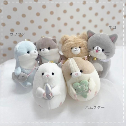 Nico Nui｜Obakane Nico Nui Mascot Holder /Plush Keychain｜W110 x H170 x D50mm approx.