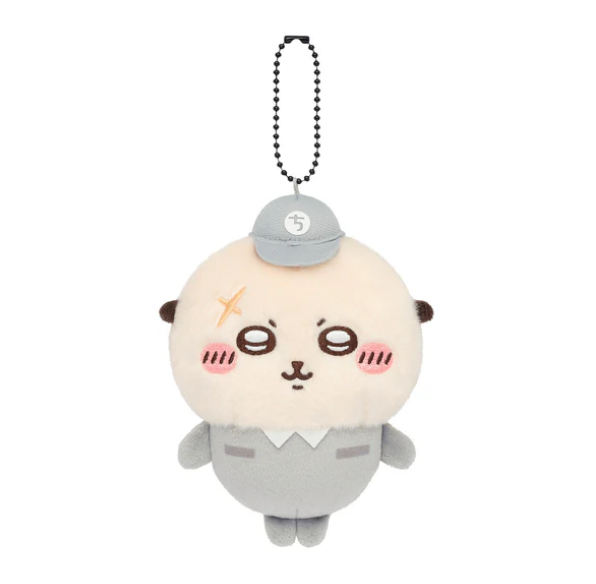 chiikawa｜Market Deliveryman Mascot Holder /Plush Keychain｜H120 x W80 x D75 mm approx.