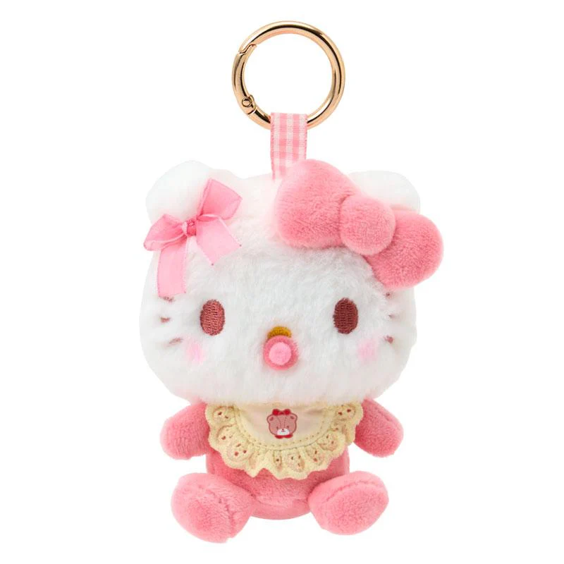 Sanrio｜Baby Ribbon Fluffy Mascot Holder /Plush Keychain｜120×130×75mm approx.