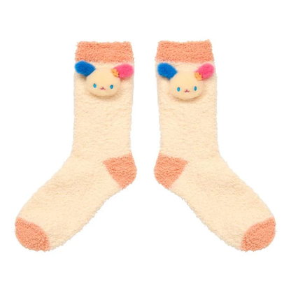Sanrio｜Characters Plush Fluffy Crew Socks｜23-25cm approx.