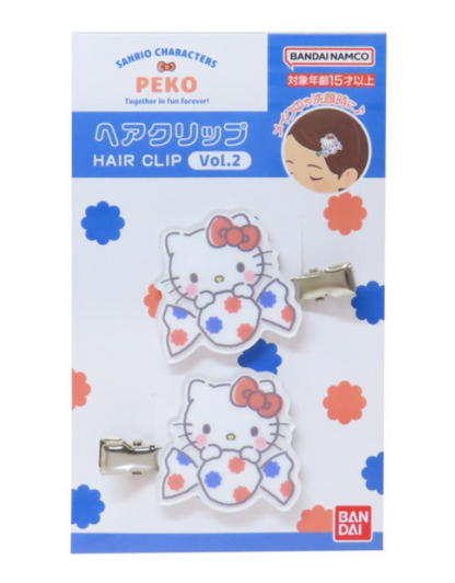 Sanrio｜Peko Chan Acrylic Hair Clip :Candy｜36×36×6mm approx.