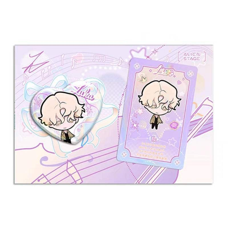 Alien Stage｜Alien Stage recollection Series Heart Shaped Can Badge Set｜6x5cm approx.