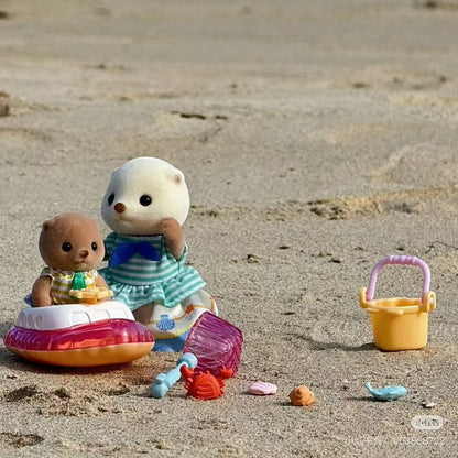 SylvanianFamilies｜Sea Otter Sisters-Splashy Snorkel Set 5804