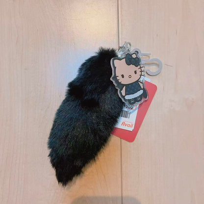 Hello Kitty｜Gogo Gal Collection Dangling Tail Mascot Holder /Plush Keychain