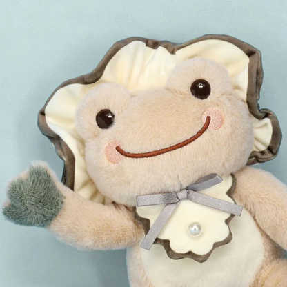 Pickles Frog｜Persimmon Oyster Plush Dolls/Plush Toy｜H15.5×W13×D14cm approx.