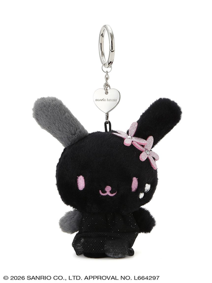 【limit 1】Sanrio｜PINK x BLACK Mascot Holder /Plush Keychain｜H8cm approx.