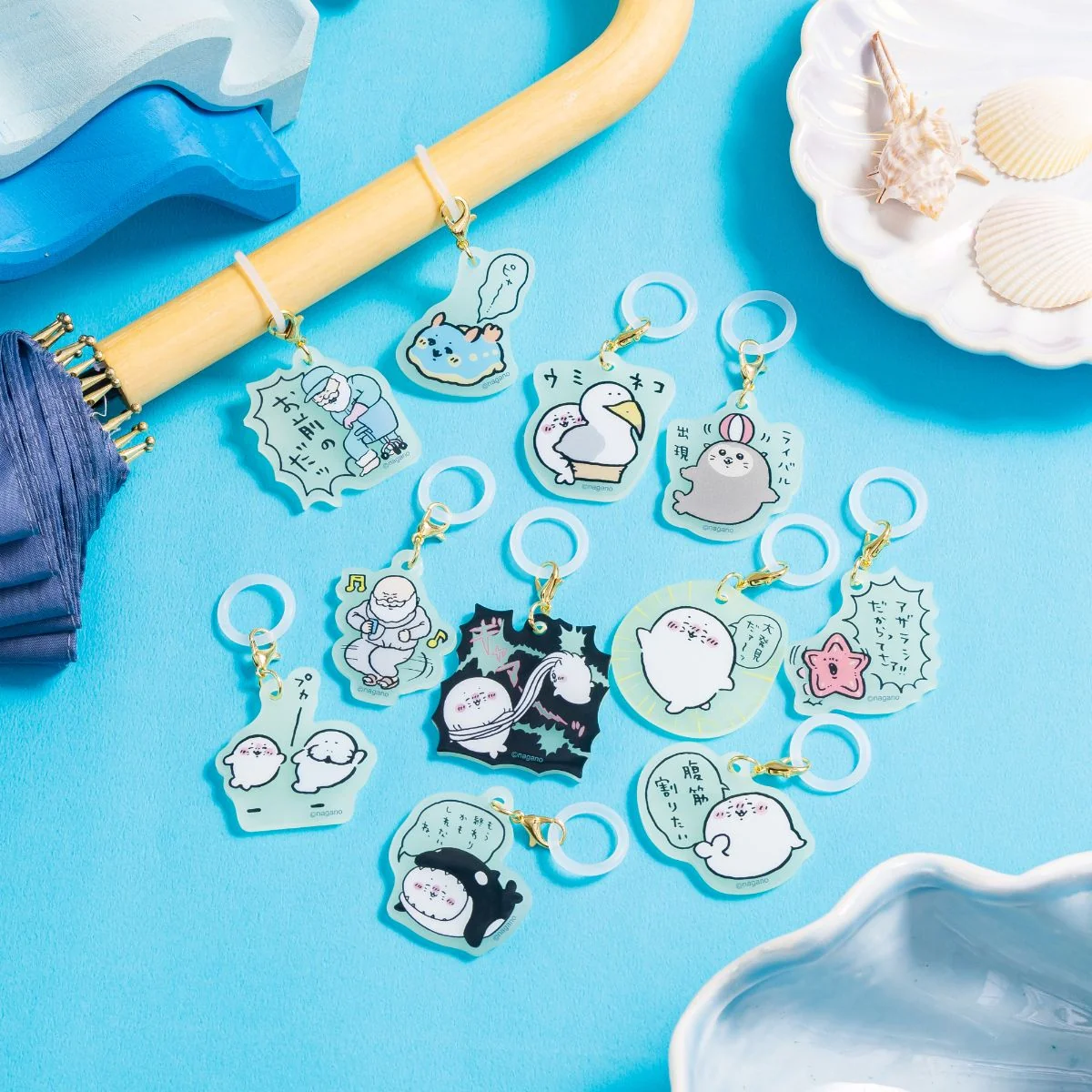 chiikawa｜Characters Jiisan and Azarashi Blind Pack Glow-in-the-Dark Acrylic Charm Marker mystery bag/blind box/All 11 types｜1pcs