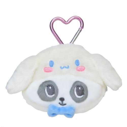 Sanrio｜Panshell Characters Face Mini Pouch with Carabiner｜90x80x25mm approx.