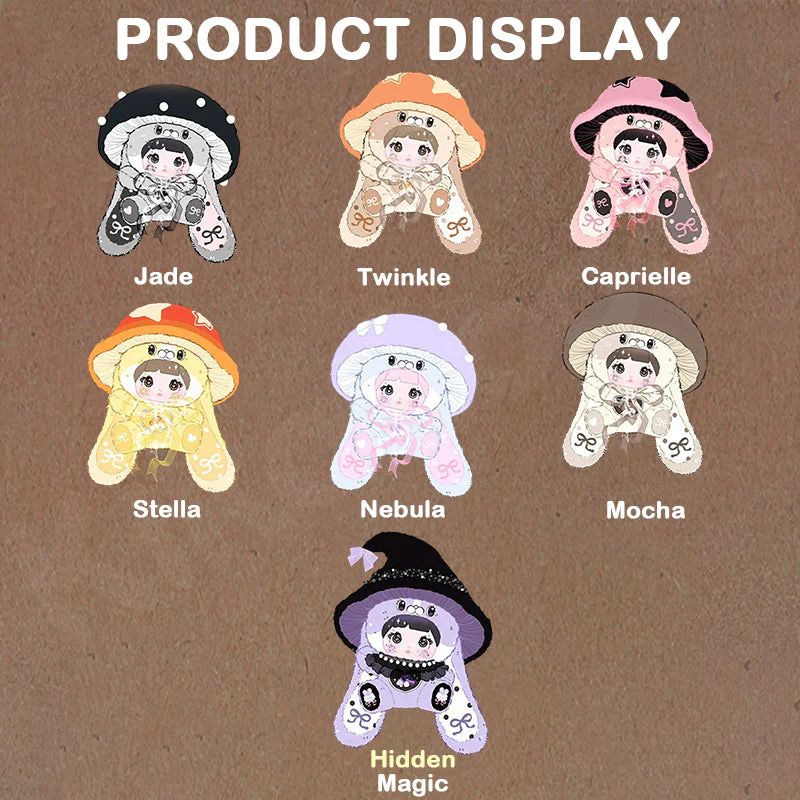 NOMMI Mushroom Hat 400% Big Doll Series vinyl Plush Blind Box